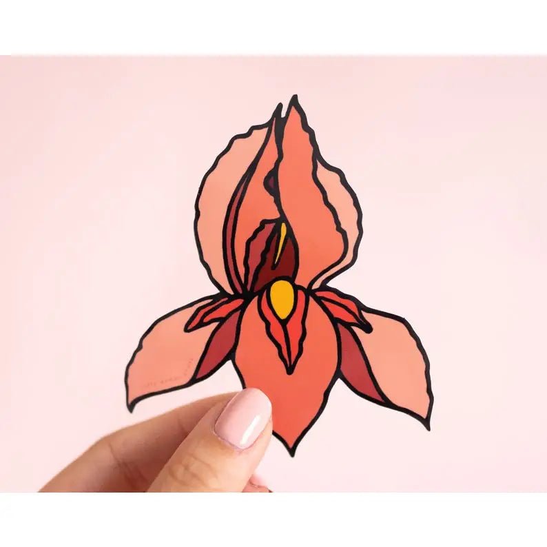 Pussy Flower Vinyl Sticker | Little Woman Goods - Pretty by Her- handmade locally in Cambridge, Ontario