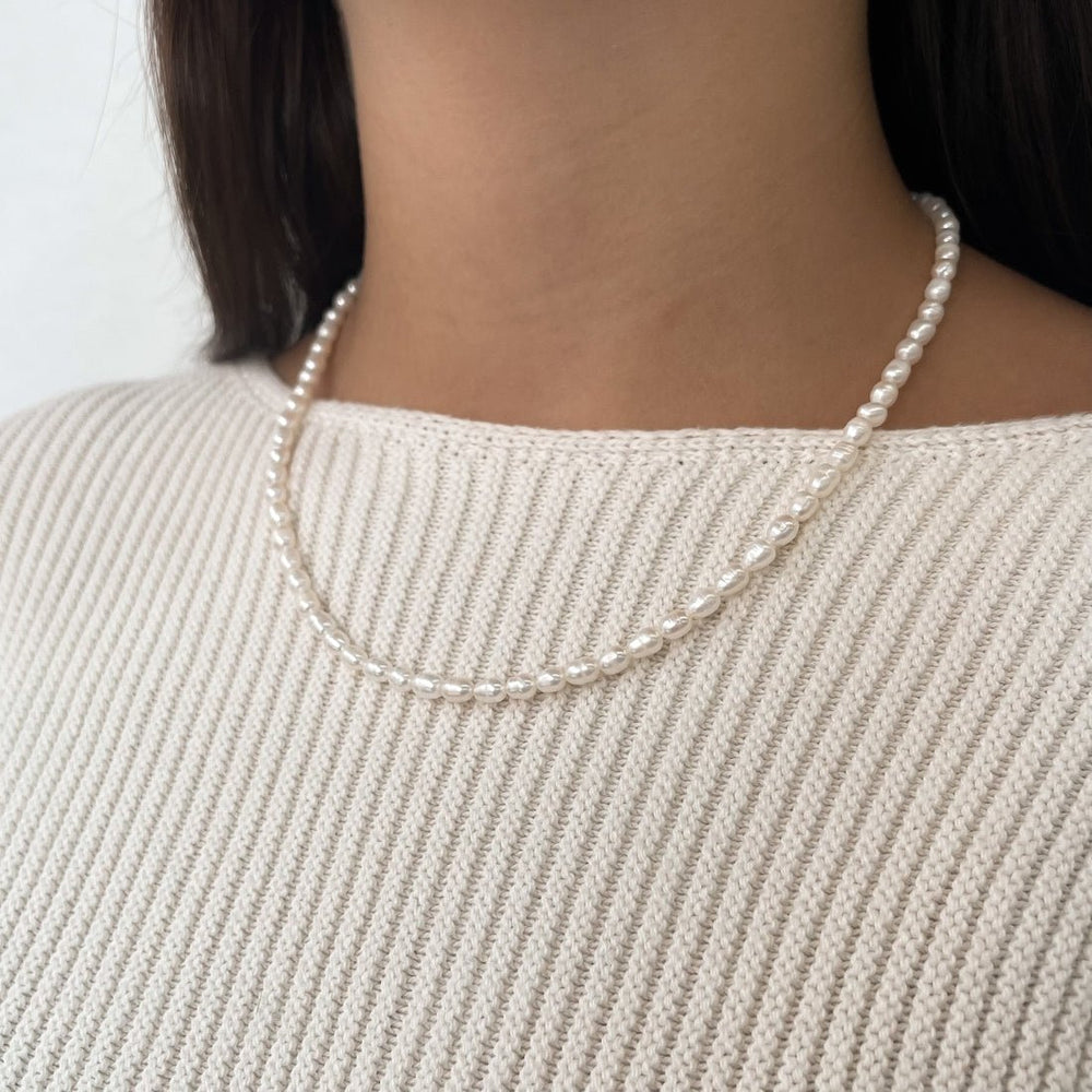 Relo Gold Pearl Necklace | Horace Jewelry - Pretty by Her- handmade locally in Cambridge, Ontario