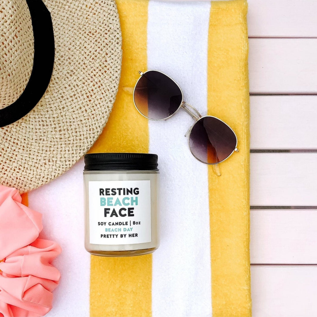 Resting Beach Face | Candle - Pretty by Her- handmade locally in Cambridge, Ontario