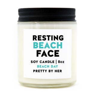 Resting Beach Face | Candle - Pretty by Her- handmade locally in Cambridge, Ontario