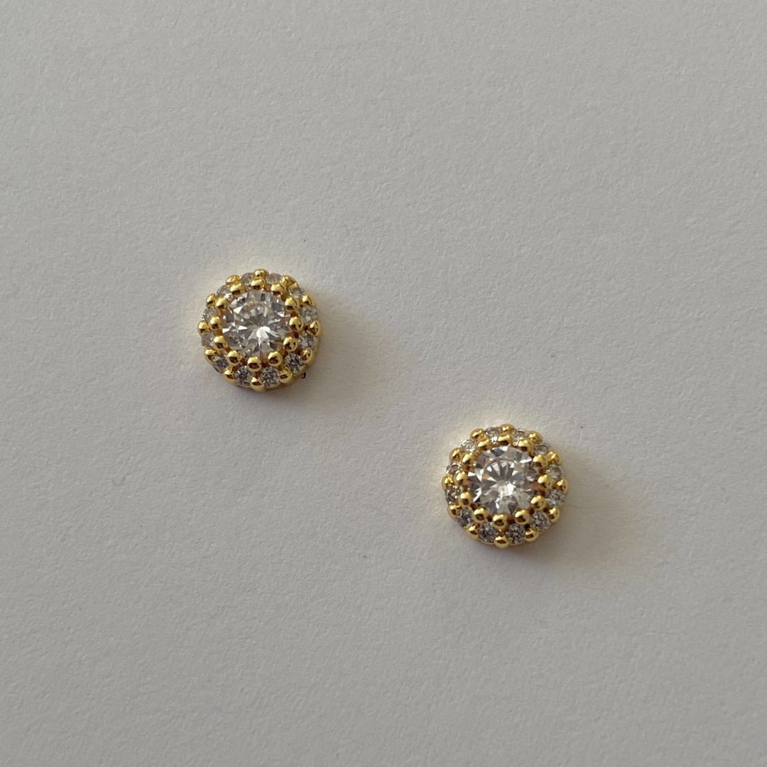 Rika Round Studs Earrings | Namaste Jewelry - Pretty by Her- handmade locally in Cambridge, Ontario