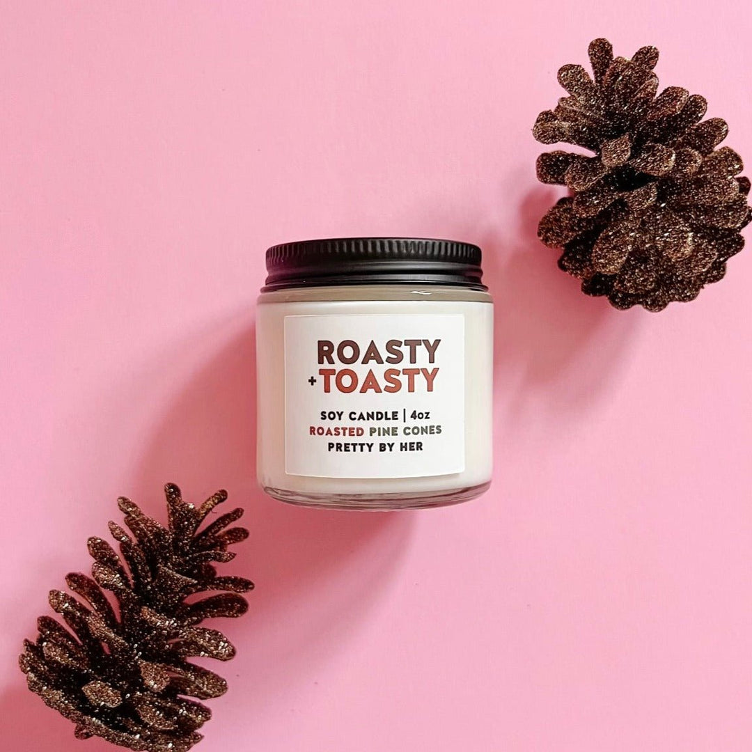 Roasty And Toasty | Mini Candle - Pretty by Her- handmade locally in Cambridge, Ontario