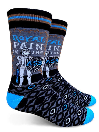 Royal Pain in the Ass Guy Men's Socks | Groovy Things - Pretty by Her- handmade locally in Cambridge, Ontario