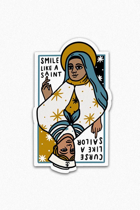 Saints and Sailors Sticker | Stay Home Club - Pretty by Her- handmade locally in Cambridge, Ontario