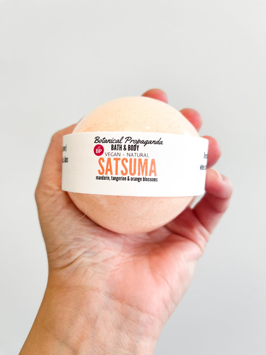 Satsuma Bath Bomb | Botanical Propaganda - Pretty by Her- handmade locally in Cambridge, Ontario