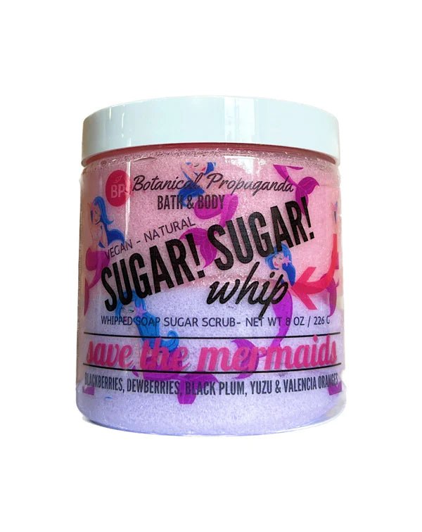 Save the Mermaids Whipped Soap Sugar Scrub | Botanical Propaganda - Pretty by Her- handmade locally in Cambridge, Ontario