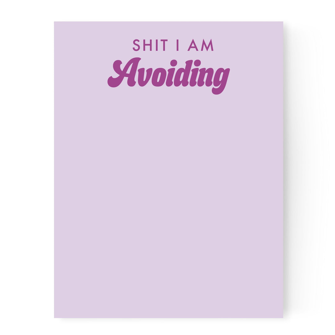 Shit I Am Avoiding | Notepad - Pretty by Her- handmade locally in Cambridge, Ontario