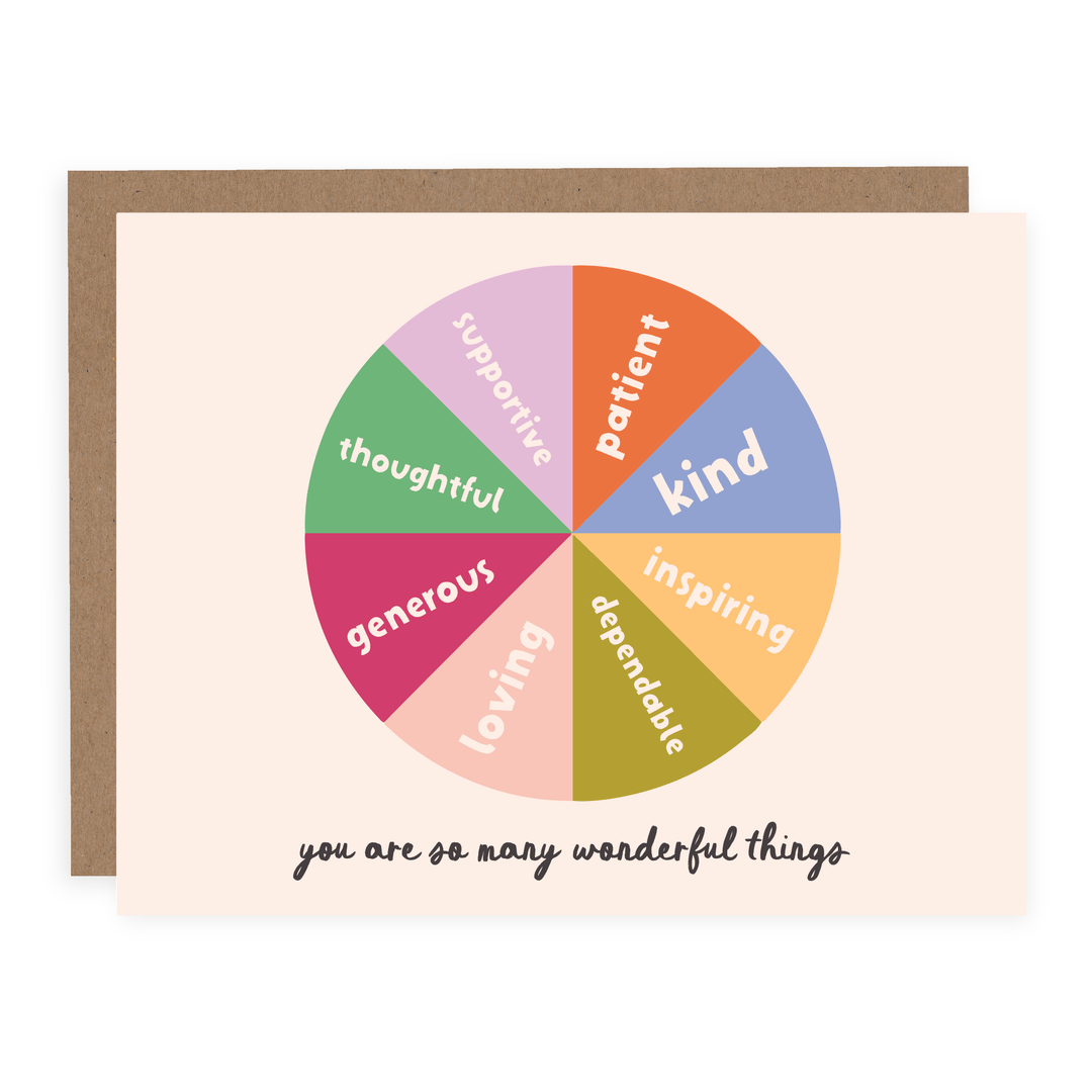 So Many Wonderful Things | Card - Pretty by Her- handmade locally in Cambridge, Ontario