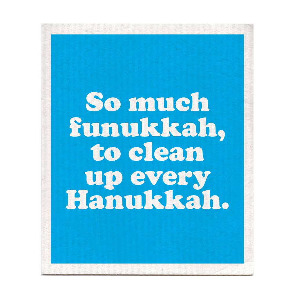 So Much Funukkah Dishcloth | Boldfaced Goods - Pretty by Her- handmade locally in Cambridge, Ontario