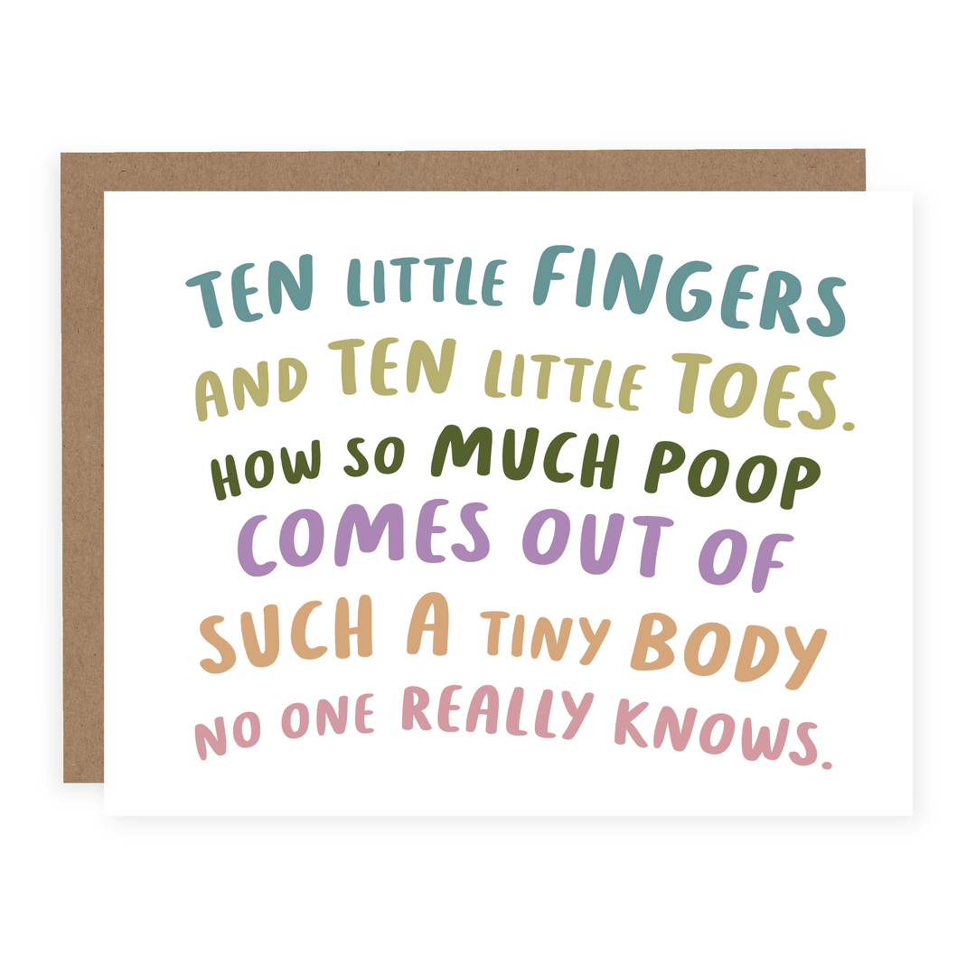 So Much Poop | Card - Pretty by Her- handmade locally in Cambridge, Ontario