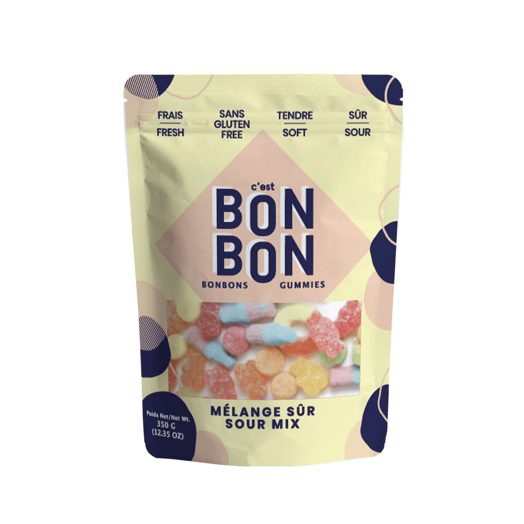 Sour Mix Large Gummies 350g | C'est BONBON - Pretty by Her- handmade locally in Cambridge, Ontario