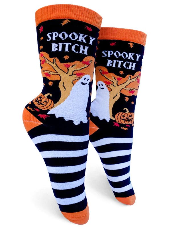Spooky Bitch Women's Socks | Groovy Things - Pretty by Her- handmade locally in Cambridge, Ontario