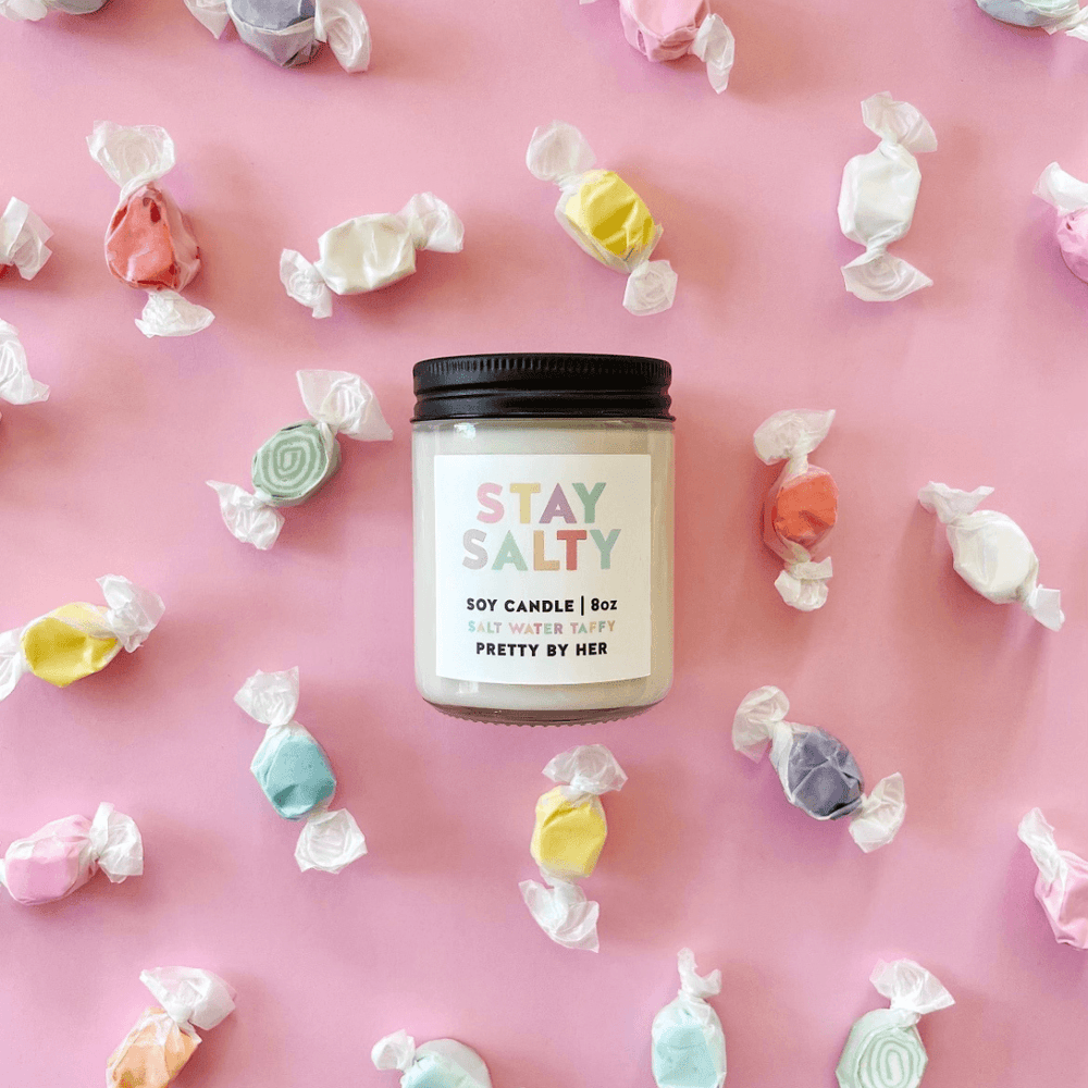 Stay Salty | Soy Wax Candle - Pretty by Her- handmade locally in Cambridge, Ontario