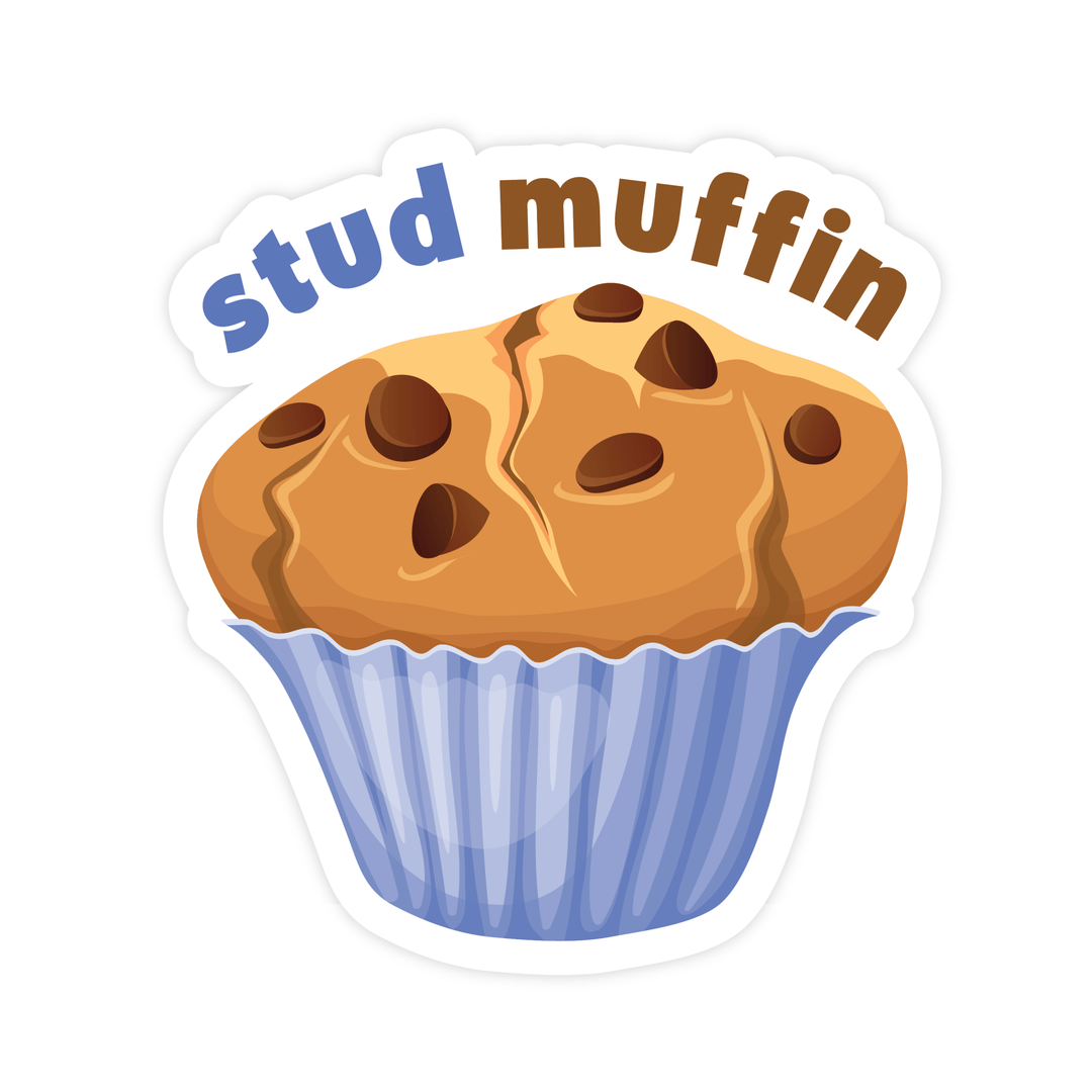 Stud Muffin | Sticker - Pretty by Her- handmade locally in Cambridge, Ontario