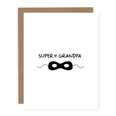 Super Grandpa | Card - Pretty by Her- handmade locally in Cambridge, Ontario