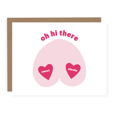 Sweet Cheeks | Card - Pretty by Her- handmade locally in Cambridge, Ontario