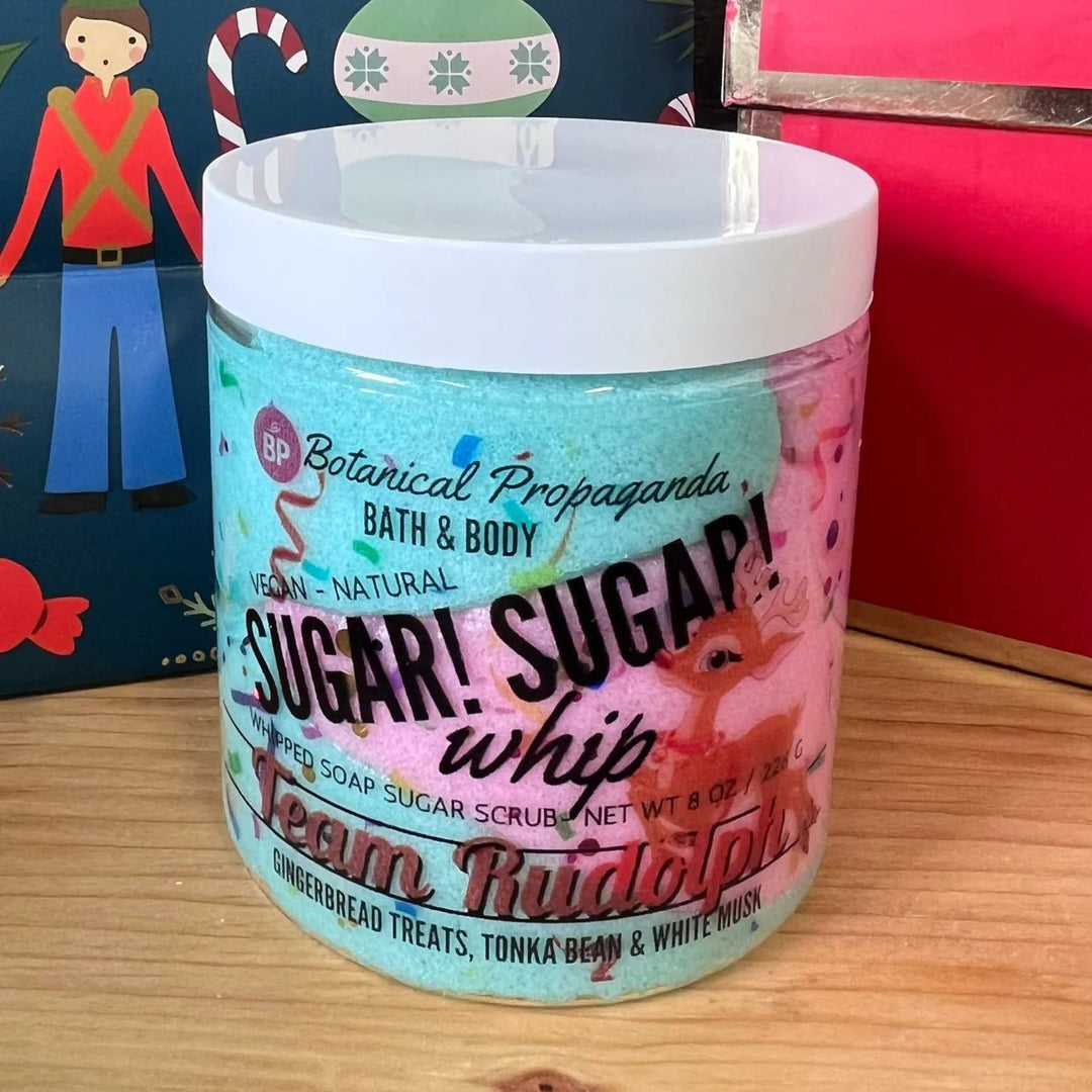 Team Rudolph Whipped Soap Sugar Scrub | Botanical Propaganda - Pretty by Her- handmade locally in Cambridge, Ontario