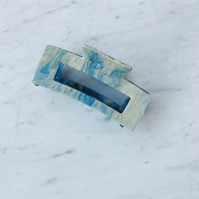 The Anna Blue and Beige Hair Clip | Horace Jewelry - Pretty by Her- handmade locally in Cambridge, Ontario