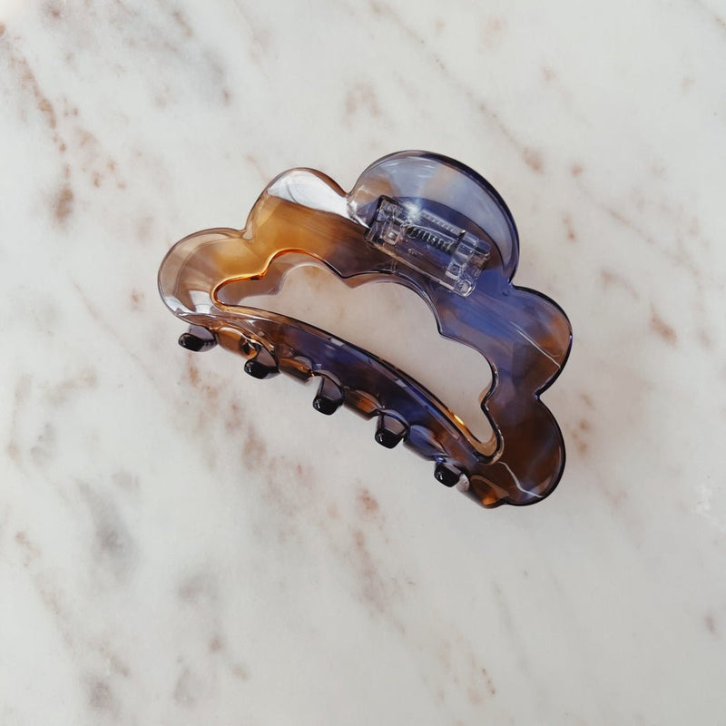 The Cloud Blue + Tan Hair Clip | Horace Jewelry - Pretty by Her- handmade locally in Cambridge, Ontario