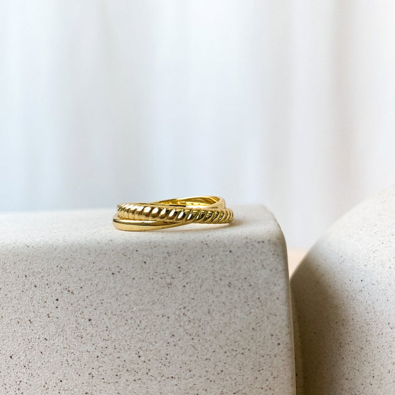 The Dueto Gold Ring | Horace Jewelry - Pretty by Her- handmade locally in Cambridge, Ontario