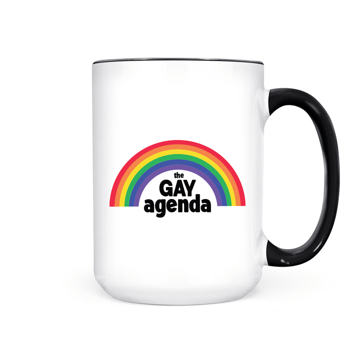 The Gay Agenda | Mug - Pretty by Her- handmade locally in Cambridge, Ontario