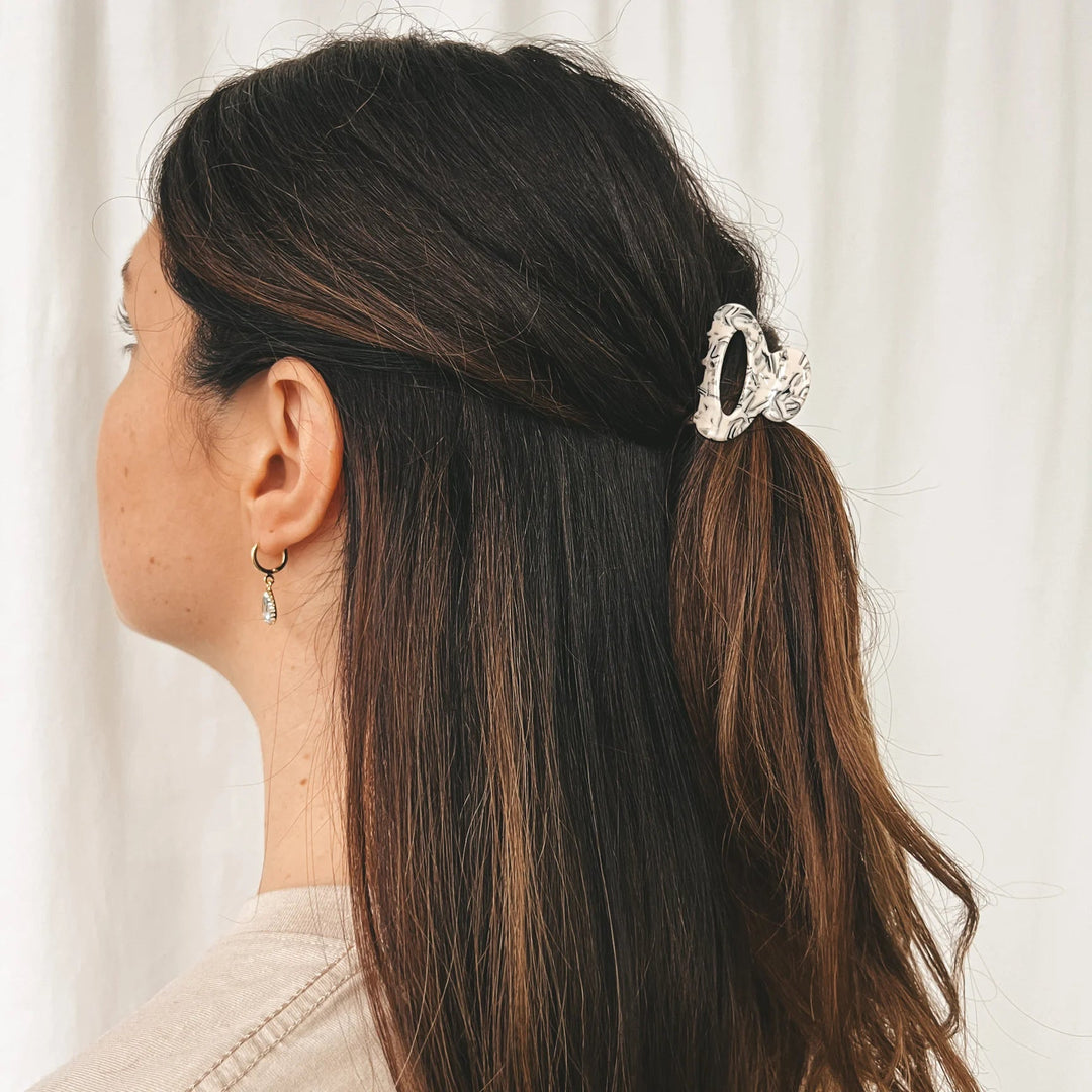 The Isla Black & Beige Hair Clip | Horace Jewelry - Pretty by Her- handmade locally in Cambridge, Ontario