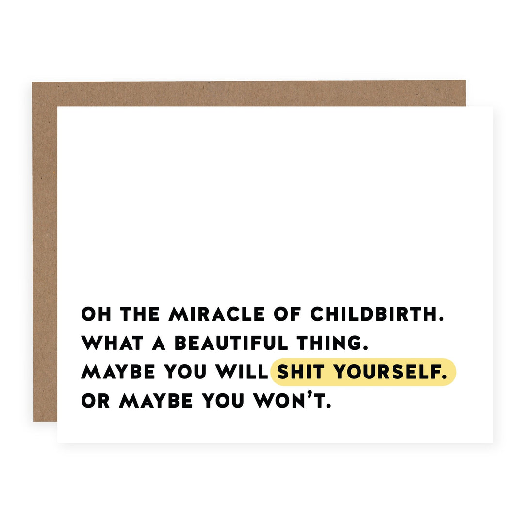 The Miracle of Childbirth | Card - Pretty by Her- handmade locally in Cambridge, Ontario