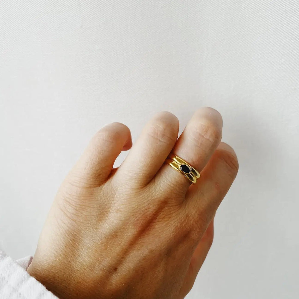 The Piani Gold Ring | Horace Jewelry - Pretty by Her- handmade locally in Cambridge, Ontario