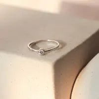 The Solitaire Silver Ring | Horace Jewelry - Pretty by Her- handmade locally in Cambridge, Ontario