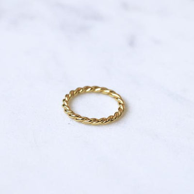 The Twisted Gold Ring | Horace Jewelry - Pretty by Her- handmade locally in Cambridge, Ontario