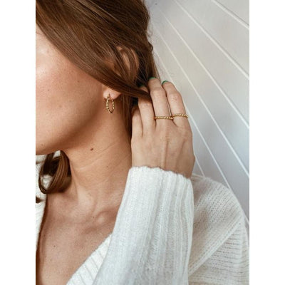 The Twisted Gold Ring | Horace Jewelry - Pretty by Her- handmade locally in Cambridge, Ontario