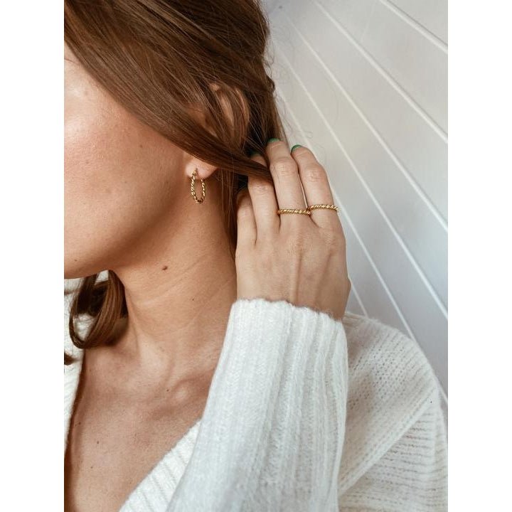 The Twisted Gold Ring | Horace Jewelry - Pretty by Her- handmade locally in Cambridge, Ontario