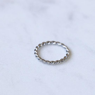 The Twisted Silver Ring | Horace Jewelry - Pretty by Her- handmade locally in Cambridge, Ontario