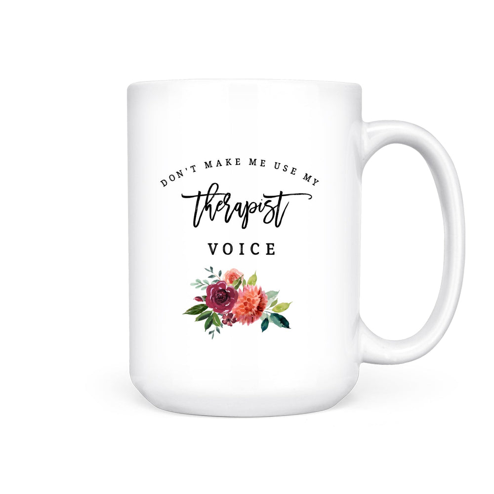 Therapist Voice | Mug - Pretty by Her- handmade locally in Cambridge, Ontario