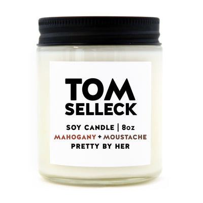 Tom Selleck | Candle - Pretty by Her- handmade locally in Cambridge, Ontario