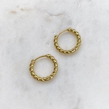 Torso Gold Hoop Earrings | Horace Jewelry - Pretty by Her- handmade locally in Cambridge, Ontario