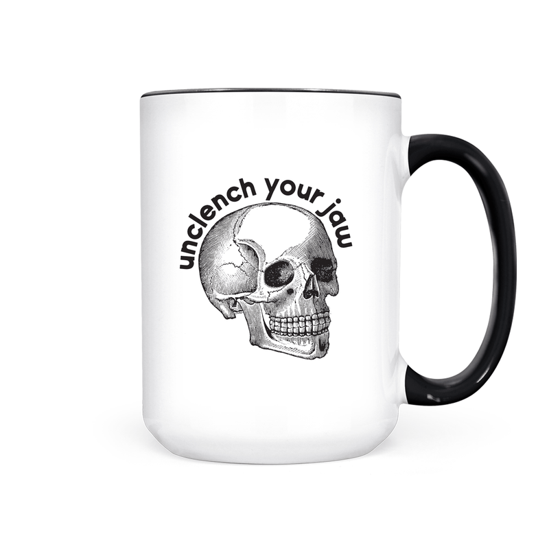 Unclench Your Jaw | Mug - Pretty by Her- handmade locally in Cambridge, Ontario
