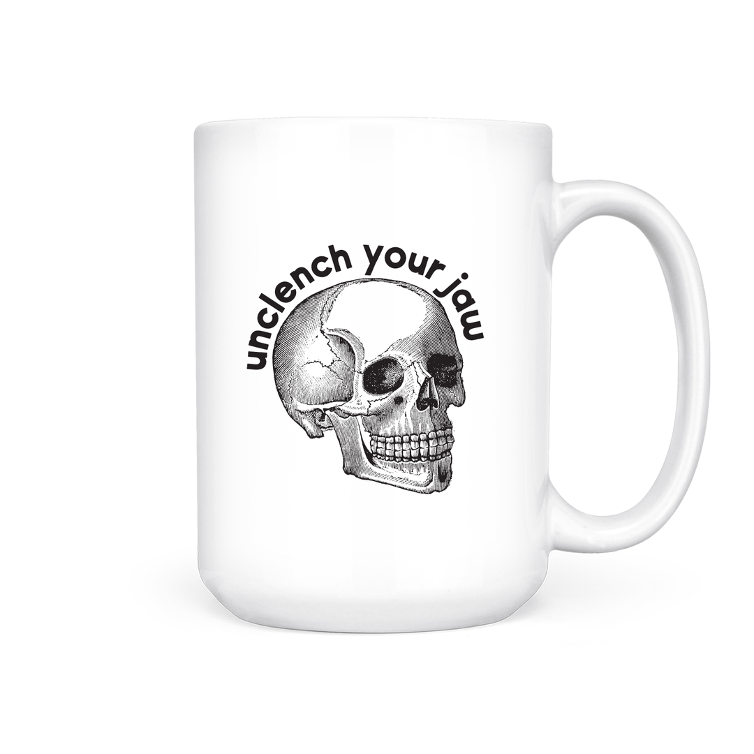 Unclench Your Jaw | Mug - Pretty by Her- handmade locally in Cambridge, Ontario