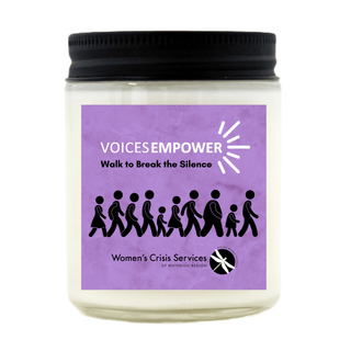 Voices Empower Women's Crisis Services of Waterloo Region | Soy Wax Candle - Pretty by Her- handmade locally in Cambridge, Ontario