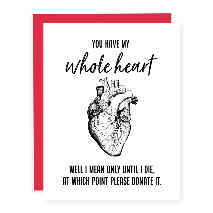 Whole Heart | Card - Pretty by Her- handmade locally in Cambridge, Ontario