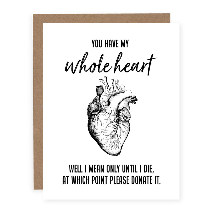 Whole Heart | Card - Pretty by Her- handmade locally in Cambridge, Ontario