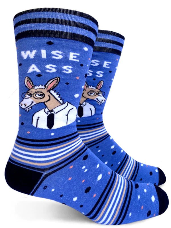 Wise Ass Mens Socks | Groovy Things - Pretty by Her- handmade locally in Cambridge, Ontario