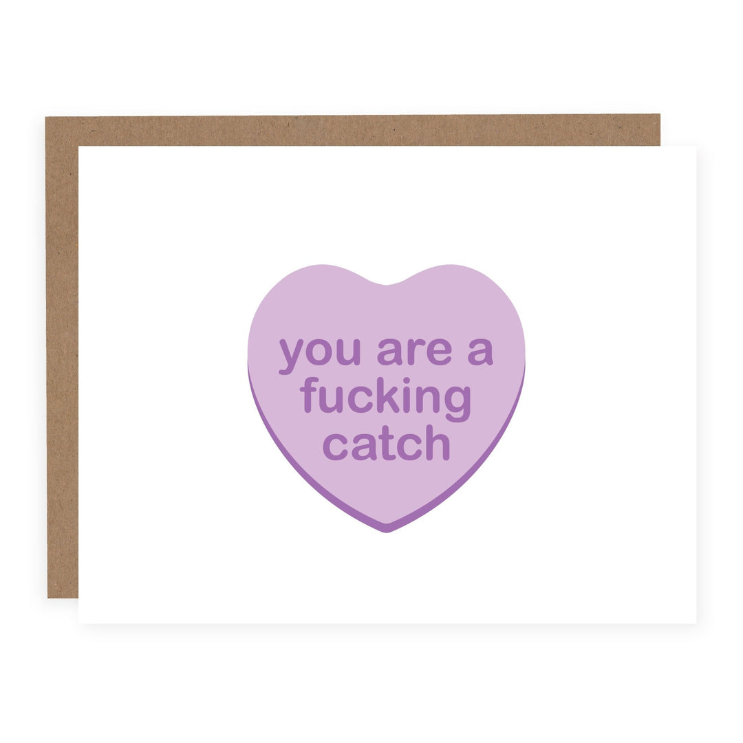 You Are a Fucking Catch | Card - Pretty by Her- handmade locally in Cambridge, Ontario