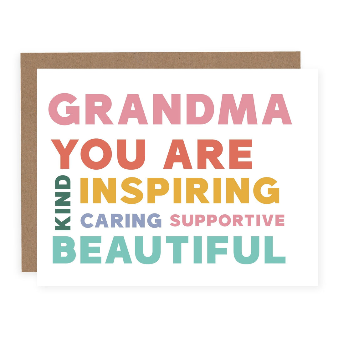 You Are (Grandmother) | Card - Pretty by Her- handmade locally in Cambridge, Ontario