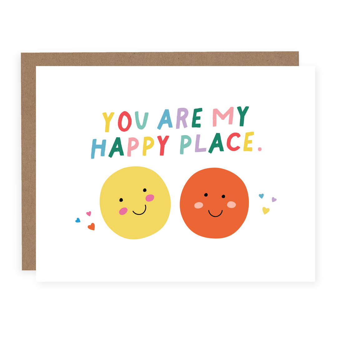 You Are My Happy Place | Card - Pretty by Her- handmade locally in Cambridge, Ontario