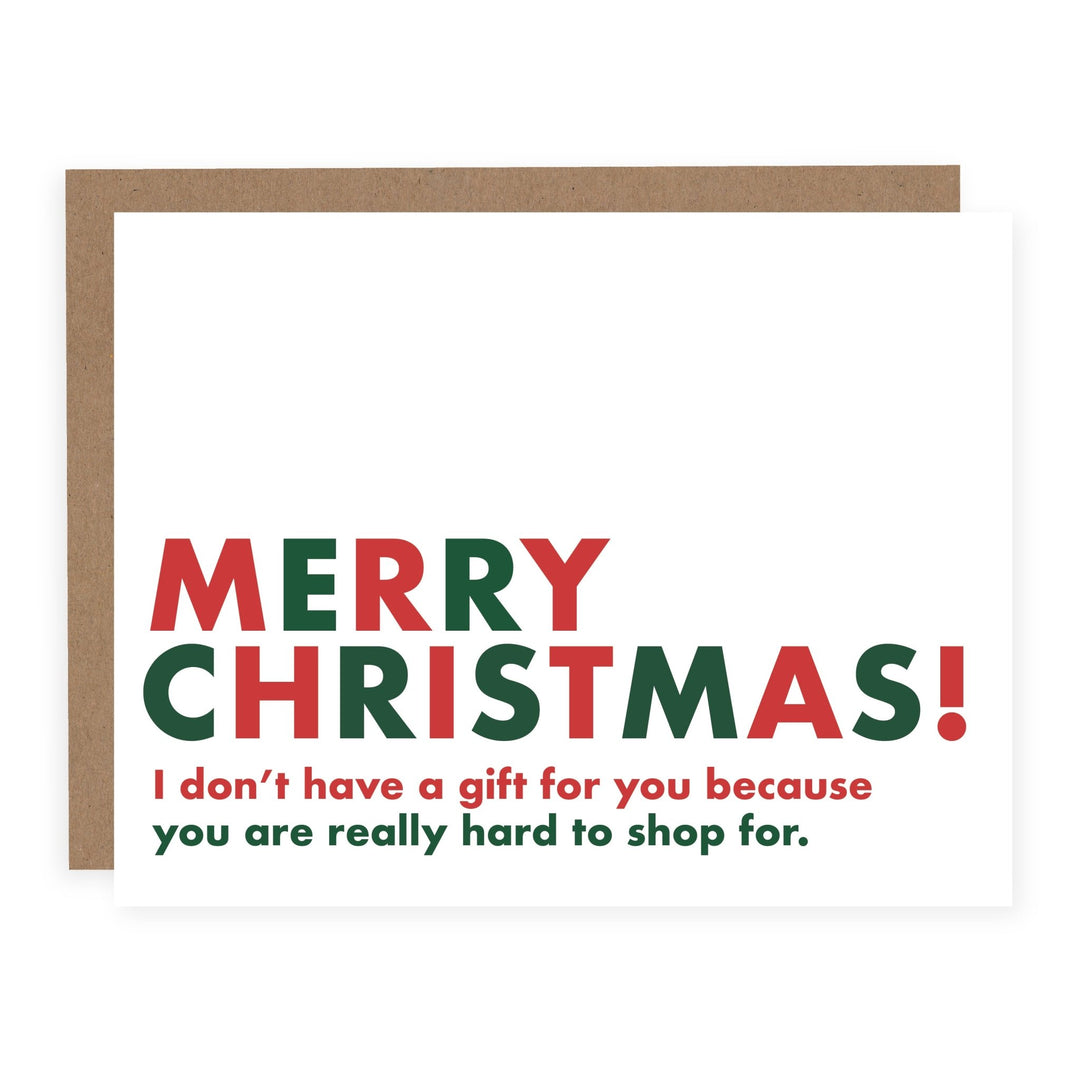You Are Really Hard to Shop For (Christmas) | Card or Boxed Set - Pretty by Her- handmade locally in Cambridge, Ontario