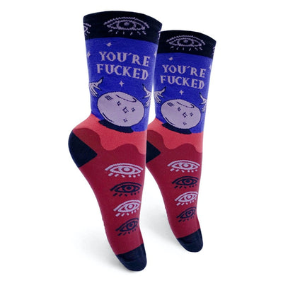 You're Fucked Socks | Groovy Things - Pretty by Her- handmade locally in Cambridge, Ontario